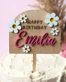 Топер | Ромашки | Happy Birthday